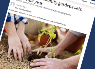 screen clip of STW article about community gardens