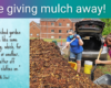 photo of two women shovelling mulch