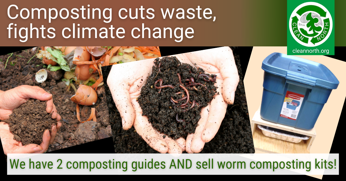 photos of composting and worm composting kit