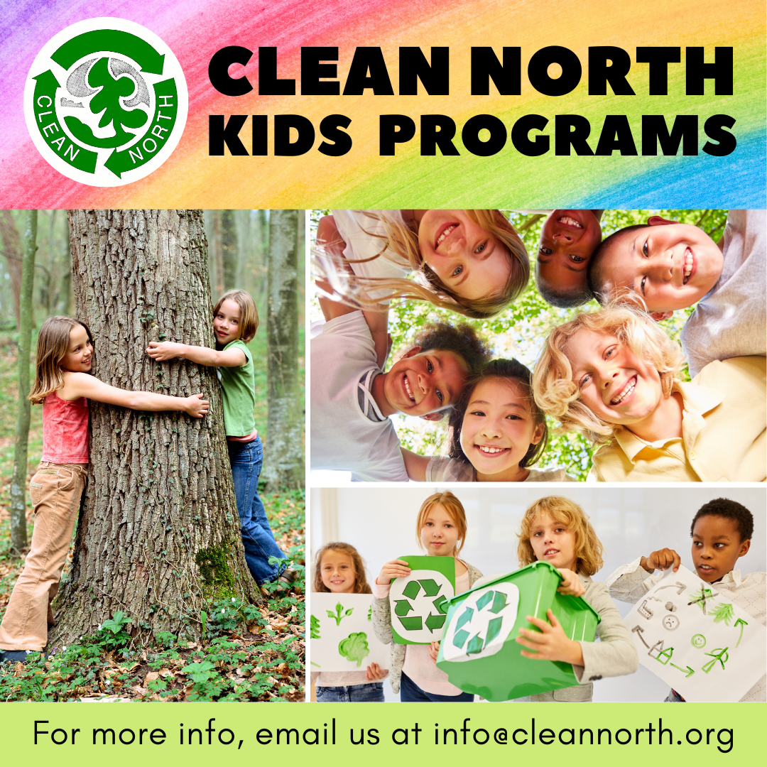 collage of photos of children engaged in green actions